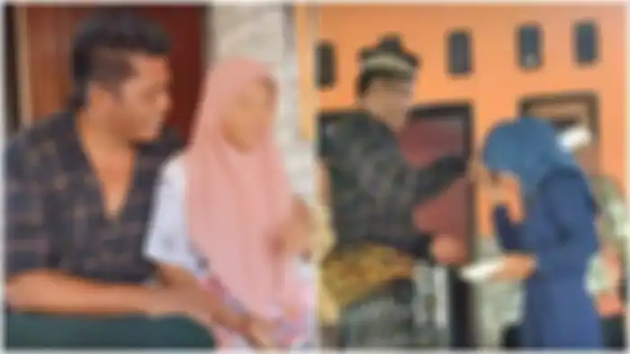 Pernikahan Sapar (55) dan Sahmin (16) Sahmin berlangsung di kediaman mempelai pria di Desa Pelambik, Lombok Tengah, NTB, Jumat (22/4/2022).