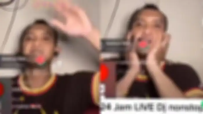 Caisar YKS saat live TikTok 24 jam