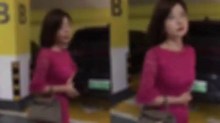 Wanita dihadang di parkiran saat mau selingkuh.