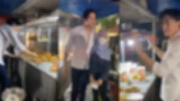 Viral penjual gorengan berparas tampan bak oppa oppa korea