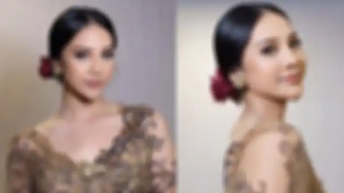 Potret Anya Geraldine saat jadi juri Puteri Indonesia 2022