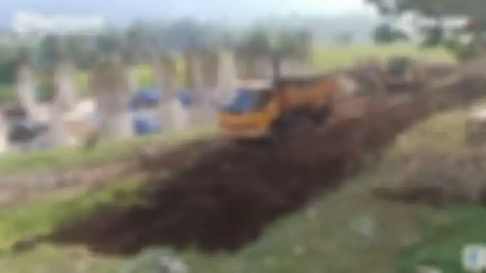 Penampakan lahan yang akan dibangun Masjid Al Mumtadz sekaligus tempat peristirahatan terakhir Eril