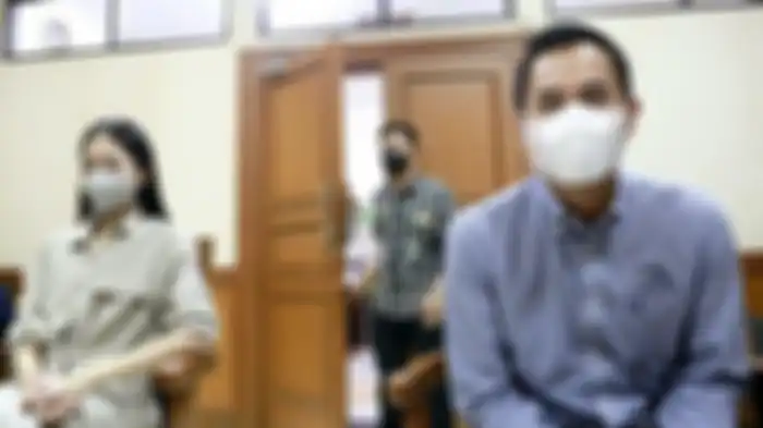 Ririn Dwi Ariyanti dan Aldi Bragi saat menjalani sidang perceraian