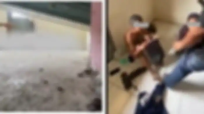 Pasangan mesum digerebek di ruko kosong.