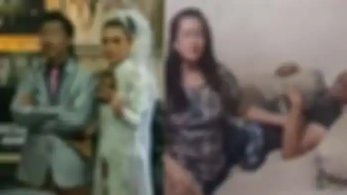 Seorang suami cengar-cengir saat terciduk istri sah sedang bersama selingkuhan di kamar anaknya.