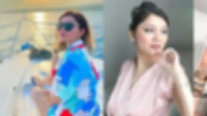 Gaya cantik Seali Syah saat berlibur dan memakai gaun 
