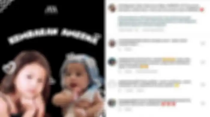 Kemiripan wajah Ameena dan Aurel Hermansyah masa kecil jadi perhatian warganet. 
