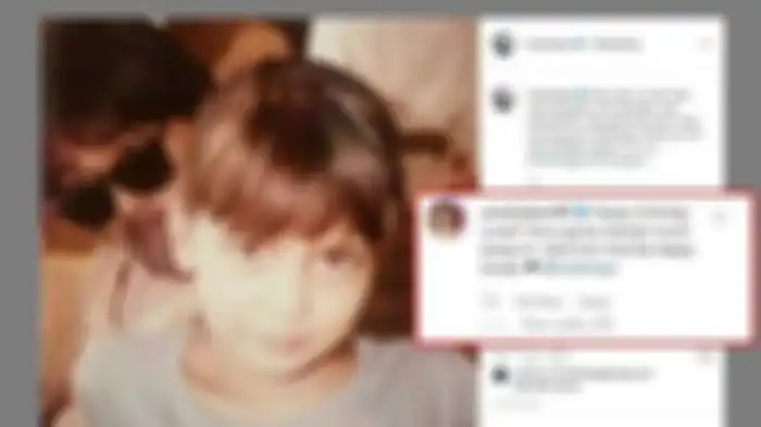 Potret Luna Maya semasa kecil.