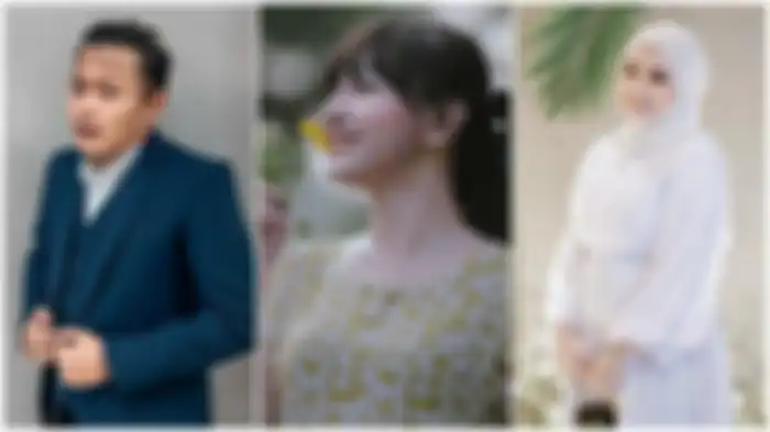 Potret Sule (kiri), Riesca Rose (tengah), Nathalie Holscher (kanan)