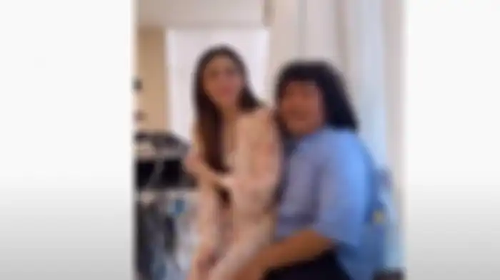 Celine Evangelista tampil mesra bersama Marshel Widianto bahkan tak ragu duduk di pangkuan 