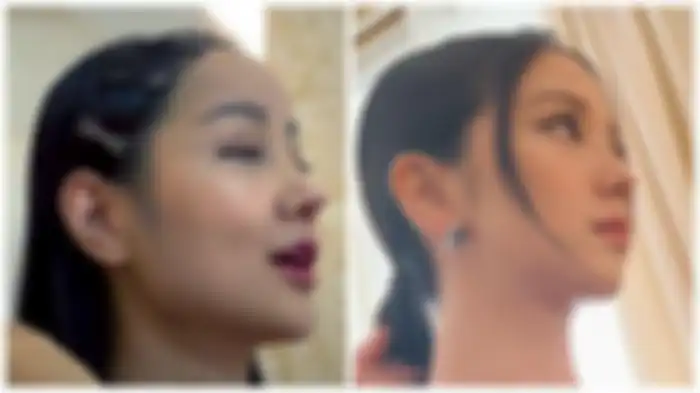 Lucinta Luna (kiri) dan Jisoo BLACKPINK (kanan) - Lucinta Luna tak lagi disebut mirip Jennie BLACKPINK. 