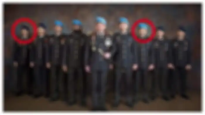 Bharada E (Lingkaran Merah Kiri), Brigadir RR (Lingkaran Merah Kanan), keduanya ditetapkan sebagai tersangka kasus tewasnya Brigadir J.