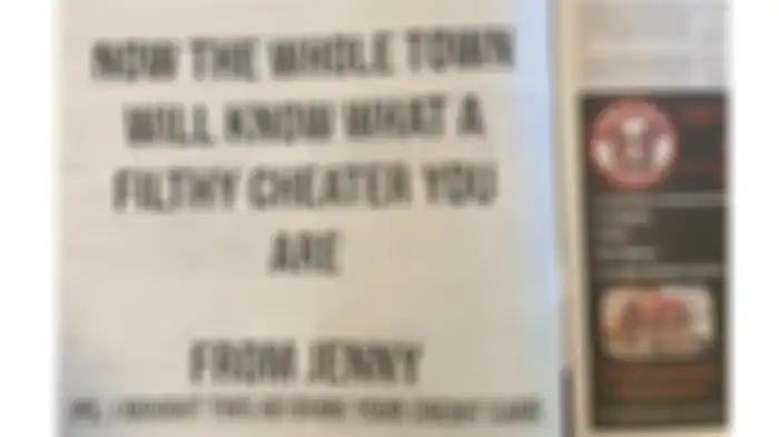 Wanita bernama Jenny beriklan di koran membongkar perselingkuhan suaminya