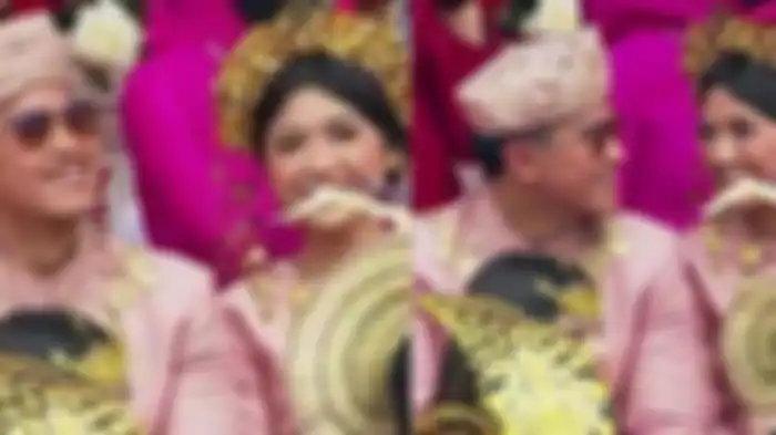 Potret Kaesang Pangarep dan Erina Gudono saat menghadiri upacara pengibaran bendera di Istana Merdeka bersama.