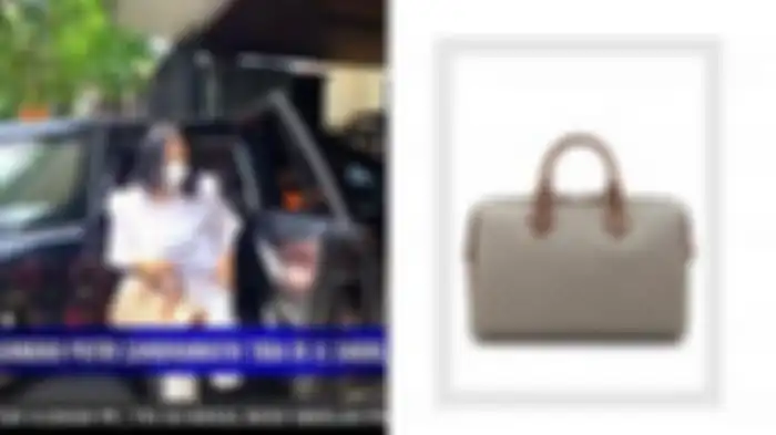 Tas Gucci yang ditenteng Putri Candrawathi saat rekonstruksi