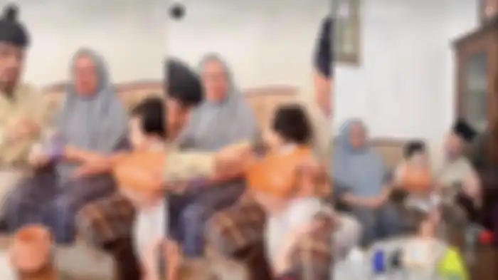Ameena saat bertemu dengan kakek dan nenek Atta Halilintar