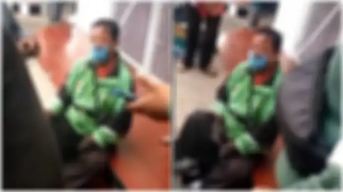 Tangkapan layar driver ojol di Semarang dianiya