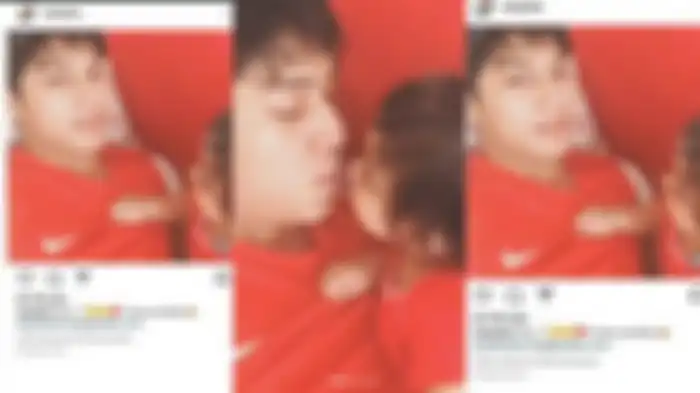 Video Rizky Billar bersama seorang balita yang disebut anaknya.