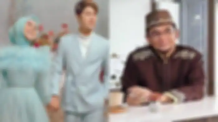 Kolase foto Lesti Kejora bersama Rizky Billar dan Ustaz Subki Al Bughury 