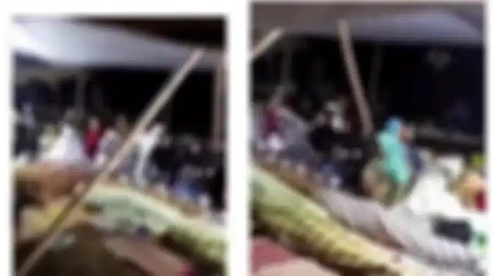 para korban gempa Cianjur yang berada di tenda darurat harus bermalam dengan beberapa mayat.