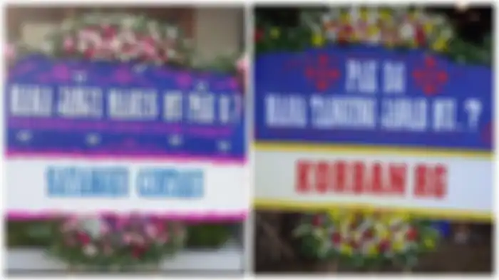 Denise Chariesta pasang foto karangan bunga minta tanggung jawab pak R