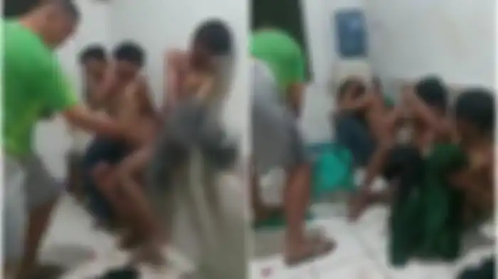 Tangkapan layar video menampilkan tiga orang pemuda telanjang dada di dalam sebuah ruangan disabet ikat pinggang hingga dihantam kursi plastik oleh pria bertubuh gempal, viral di media sosial. Dari penelusuran TribunJakarta.com, ketiga pemuda tersebut merupakan komplotan begal handphone yang ditangkap warga usai beraksi di RW 04 Kelurahan Sukapura, Kecamatan Cilincing, Jakarta Utara, pada Jumat dini hari, 25 November 2022.