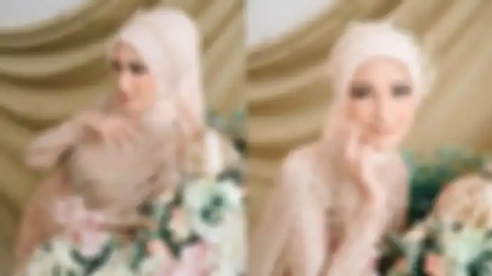 Nadya Mustika pose bak pengantin