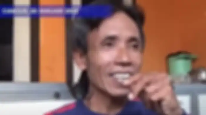 Ujang salah satu warga yang nyaris meninggal usai minum kopi beracun