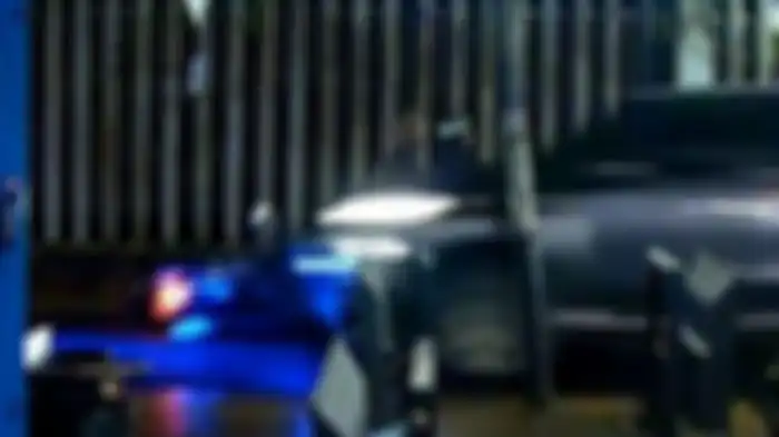 Mitsubishi Pajero milik Polisi saat tabrak pemotor mahasiswa UI.