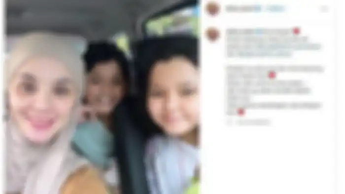 Tangkapan layar postingan Aldilla Jelita, istri Indra Bekti. 
