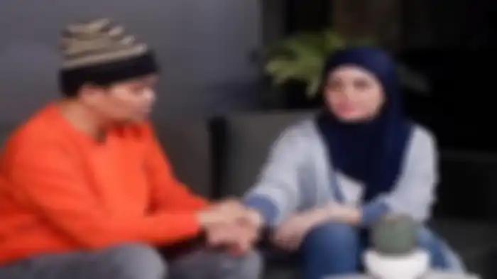 Ekspresi Aldila Jelita disorot, tatapannya seperti muak saat Indra Bekti ungkap sayang