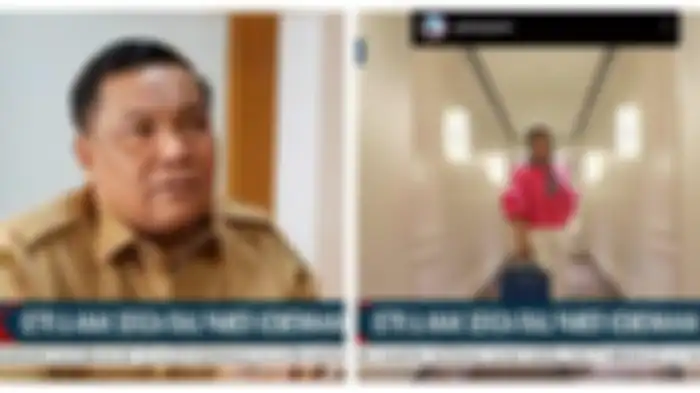 (Kiri foto) Sekda Riau SF Hariyanto dan (Kanan foto) sang istri yang menyita perhatian publik gara-gara kerap pamer harta di sosial media. 