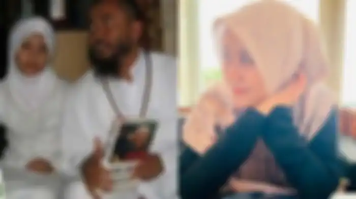 Lutfiana Ulfa, istri kedua Syekh Puji saat ini (kanan). 