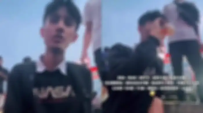 Vicky, siswa SMA yang rela jalan kaki sejuah 16 kolometer untuk pergi sekolah. KIsahnya viral di medsos. 