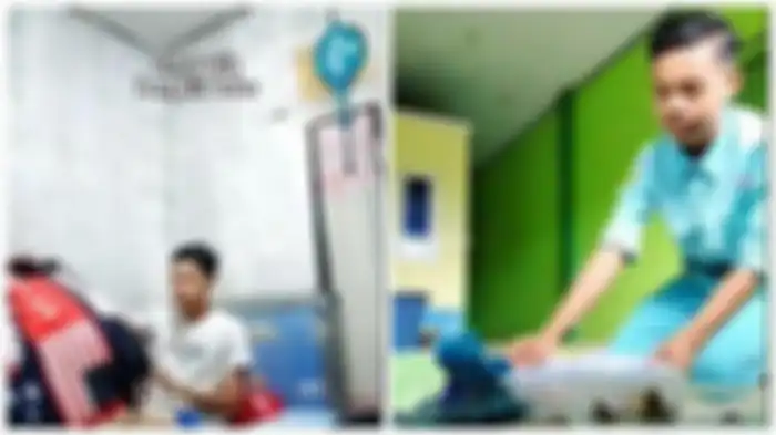Viral di TikTok keseharian Derlin Wahyudi, siswa asal Pandeglang Banten yang biasa bangun 1 malam untuk berusaha bikin kue j