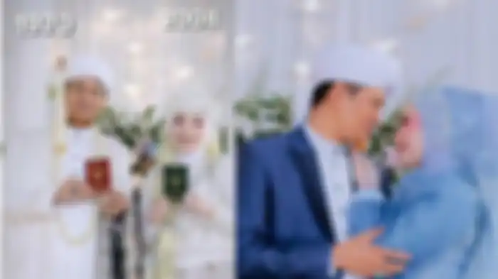 Viral, pernikahan beda usia pria 53 tahun menikahi gadis 19 tahun, dikira ayah dan anak tak sungkan bagikan momen mesra 