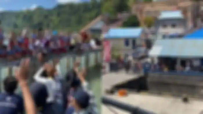 Sebuah video memperlihatkan momen kepulangan mahasiswa KKN UGM di Banda Neira, Maluku, viral di media sosial. 
