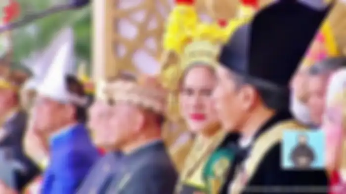 VIRAL Momen Romantis Tatapan Ibu Iriana ke Presiden Jokowi di Upacara HUT ke-78 RI 17 Agustus 2023.
