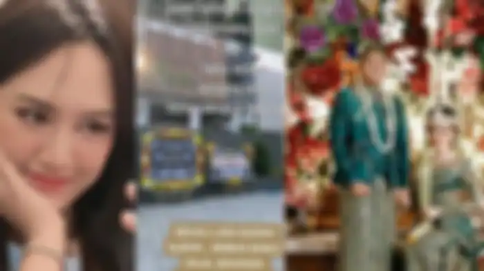 Karangan bunga Happy Asmara untuk Denny Caknan dan Bella Bonita