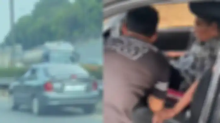 Video sendan plat F nyetir ugal-ugalan, pengemudinya simpan kisah pilu.