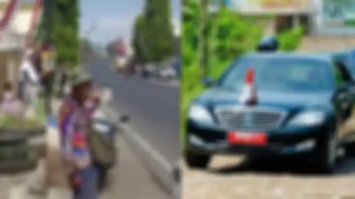Video Kakek di Malang Rekam Iringan Mobil Presiden Jokowi Pakai Kalkulator 