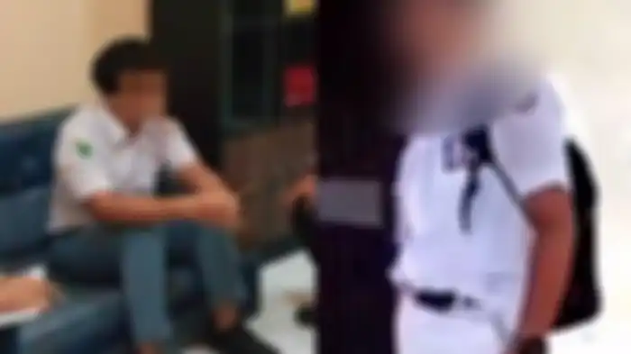 Sosok siswa SMA yang sok jagoan tantang guru duel.