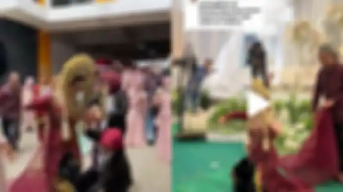 Seorang mempelai wanita diduga kesurupan arwah leluhur.