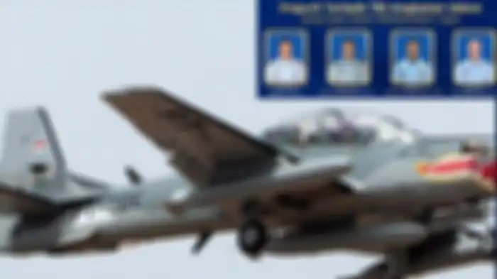 4 PERWIRA TERBAIK TNI AU GUGUR: Pesawat tempur super tucano nomor ekor TT-3111 ditumpangi Letkol Pnb Sandhra Gunawan sebagai Frontseater dan Kolonel Adm Widiono bertindak sebagai Backseater. Lalu,  Pesawat tempur super tucano nomor ekor  TT-3103 ditumpangi Mayor Pnb Yuda A. Seta selaku Frontseater d