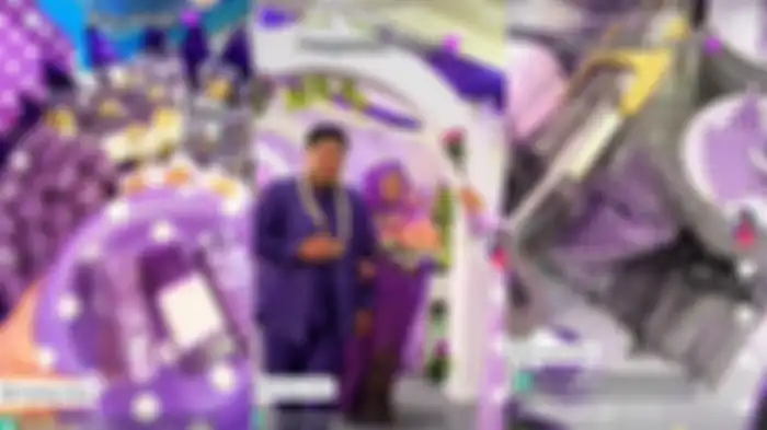 Pernikahan serba ungu di Jakarta Selatan,langusng Viral di TikTok 