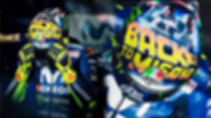 Helm back to Misano terinspirasi dari film Back to Future