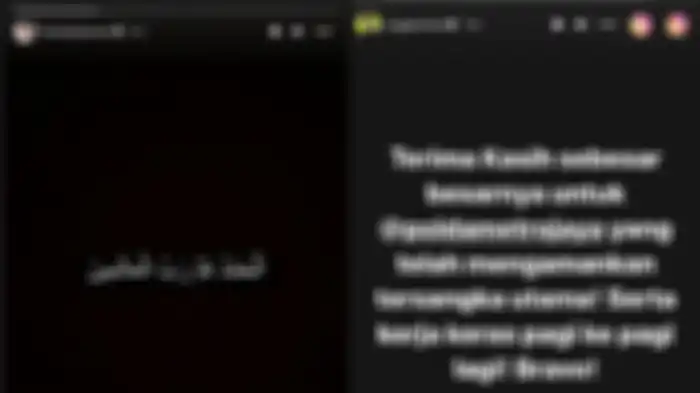 postingan Tamara Tyasmara dan Angger Dimas, usai YA ditangkap hingga ditetapkan tersangka 