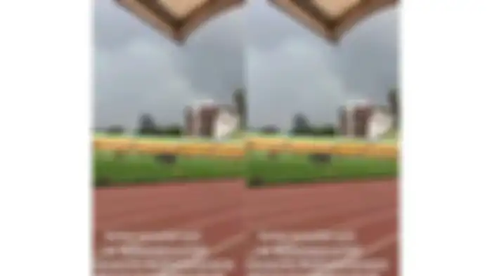 Viral seorang pria tersambar petir saat bermain sepak bola di Stadion Siliwangi, Sabtu (10/2/2024). 