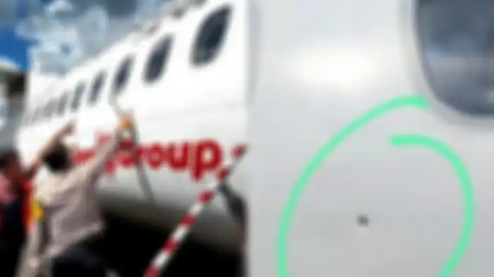 Pesawat Wings Air IW-1646 ditembak KKB Papua saat mendarat di Bandara Nop Goliat Dekai, Kabupaten Yahukimo, Papua pada Sabtu (17/2/2024). 