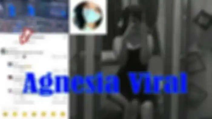Sosok Agnesia yang sedang viral di TikTok.